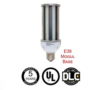 LED One LED Corn Bulb w/ E39 Mogul Screw Base - 45W - 120-277V - 5333 lumens - 5000K - Not Dimmable - 175W HID equal